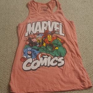 Pink marvel tank top